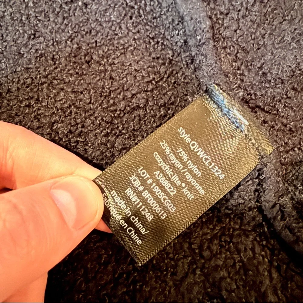 Barefoot Dreams‎ CozyChic Ultra Lite Hooded Cardigan Women’s Size Large Black